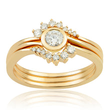 Load image into Gallery viewer, Sunrise Crown Diamond Band