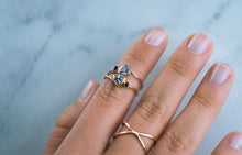 Load image into Gallery viewer, The Criss Cross diamond set ring